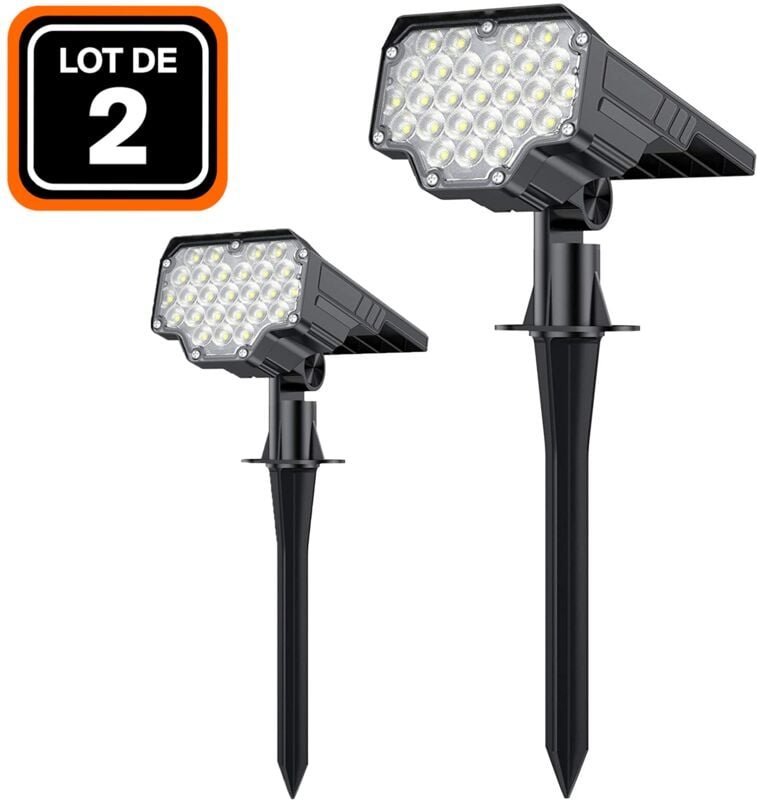 2ER-PACK SOLARFluter DÄMMERUNGSSENSOR 26 ST. LEDS 650 LUMEN