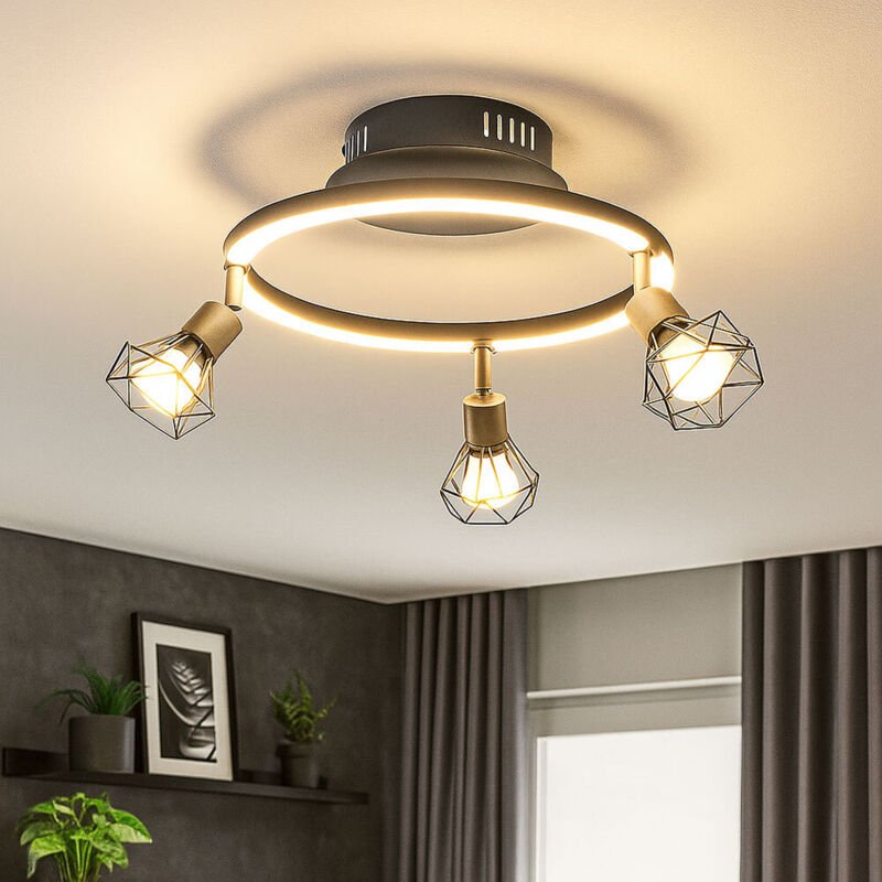 Spot - Jutta - grau - metall - aufbauleuchte - led - - Globo