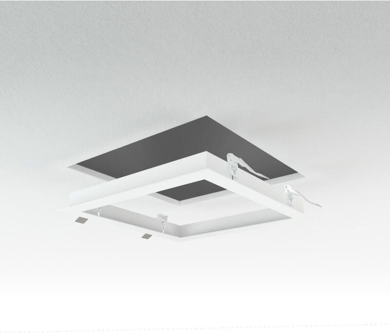 LED Panel Einbaurahmen 30x30cm weiß Deckeneinbau Montagerahmen für Rigipskartondecke