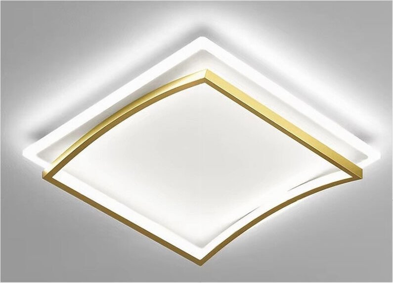 Thumbnail - Trade Shop Traesio - Trade Shop - led-deckenleuchte 48W quadratisch weissgold modernes design deckenkaltlicht 71523 -