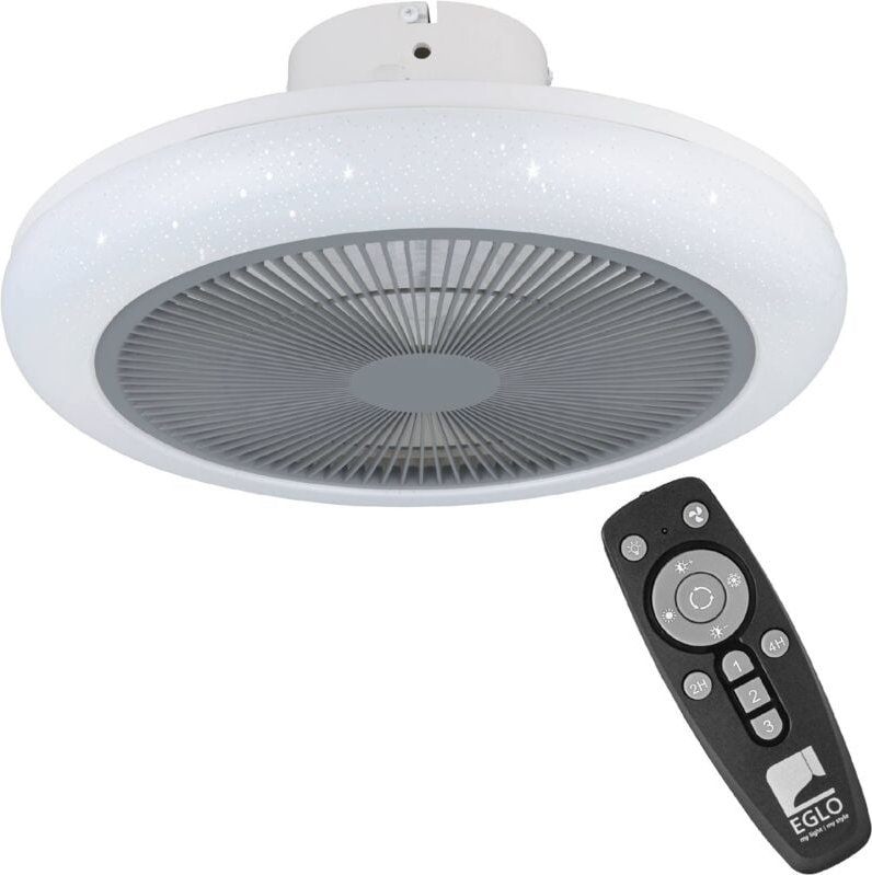 Deckenventilator mit led Beleuchtung Kostrena, Ventilator Decke dimmbar mit Fernbedienung, Timer, 3 Geschwindigkeiten, K...