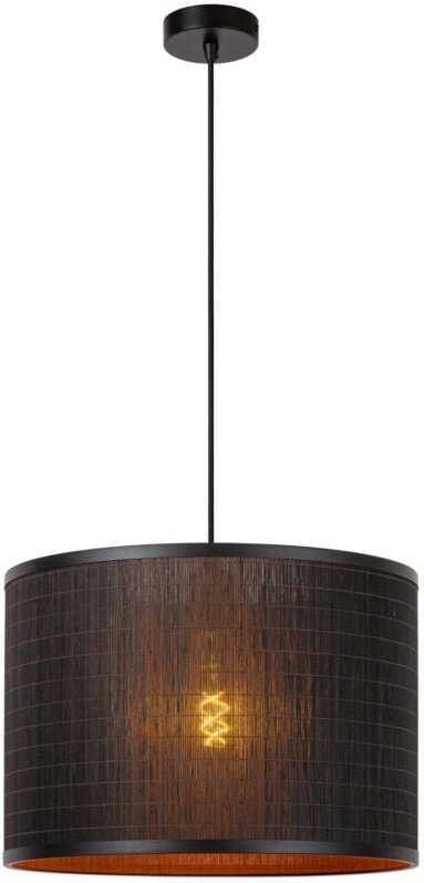 Tagalog - Pendelleuchten - ø 40 cm - 1xE27 - Schwarz - Lucide