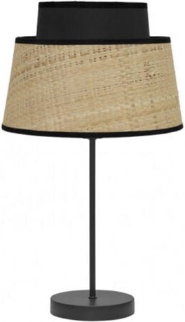 Fabrilamp Zweifarbige Tischleuchte Natur/schwarz Modell Jia