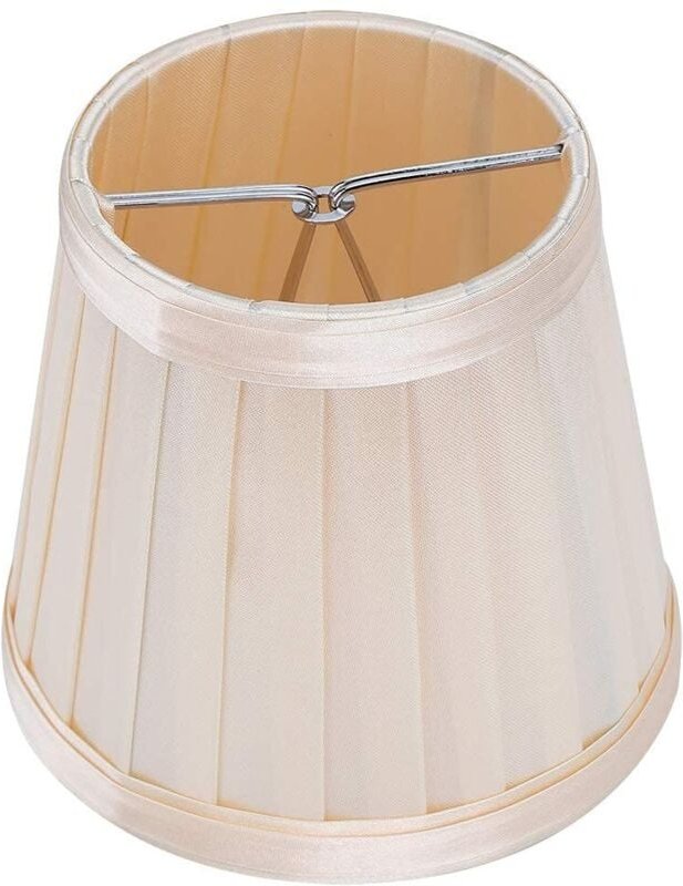 6-teiliges Set moderner, schlichter Lampenschirme, Kronleuchter-Pendelleuchten, E14-Lampenschirme, Stoffabdeckungen für ...