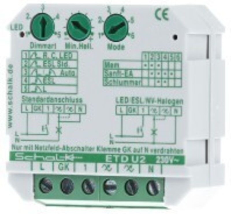 Schalk Universal-Tastdimmer UP 230VAC 0-500VA ETD U2