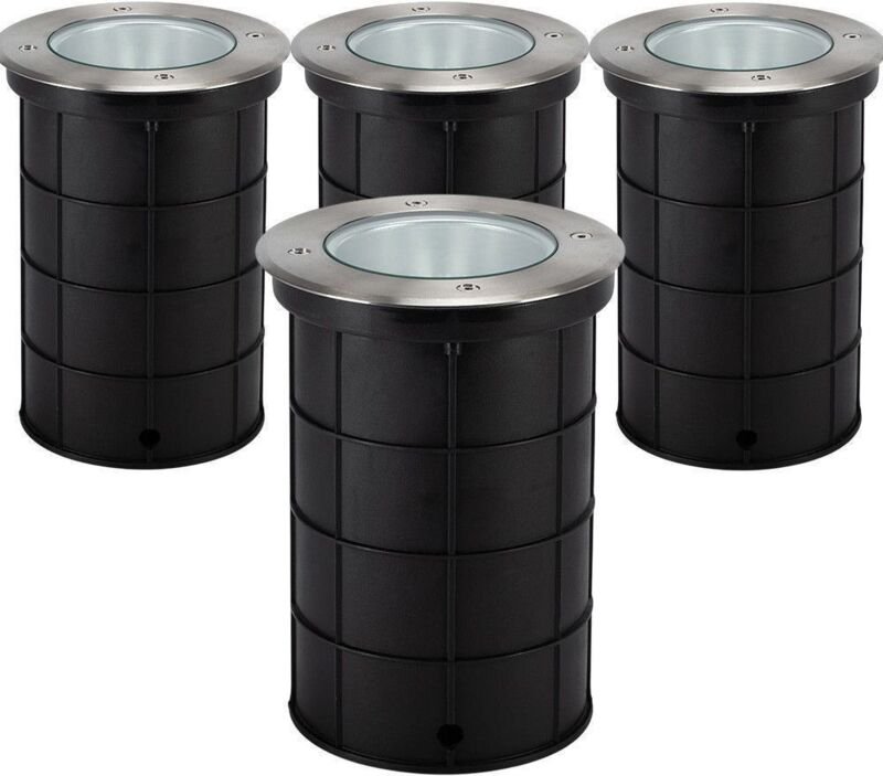 4er Set IP67 E27 grand canyon Einbaustrahler für den Außenbereich