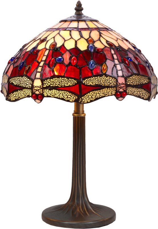 Tischlampe mit größerem Durchmesser, 40 cm, Serie Belle Rouge