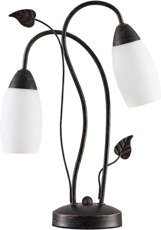 Tischlampe "Stefania" aus Glas für Wohnzimmer & Esszimmer von Lindby