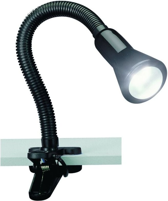 Thumbnail - Iperbriko - Schwarze Flexo-Schreibtischlampe 1xE14 mit Clip-Trio-Beleuchtung