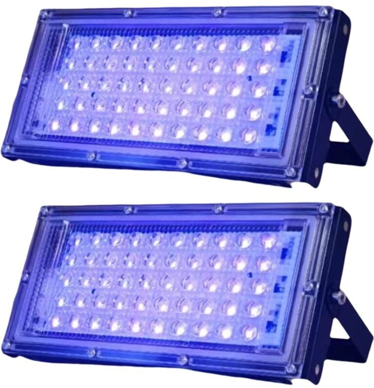 2 Stück UVA-Schwarzlicht 220V Schwarzlicht IP65 Wasserdichtes Schwarzlicht für Bühnenbeleuchtung, Körperfarbe Fluoreszie...