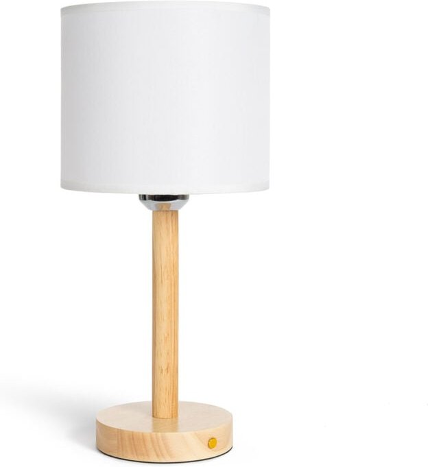 Efectoled - led Tischlampe 1W Tragbar aus Holz mit wiederaufladbarem USB-Akku Folgosa Natürlich