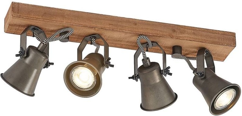 Strahler 'Grandesa' aus Holz für Wohnzimmer & Esszimmer von Lindby