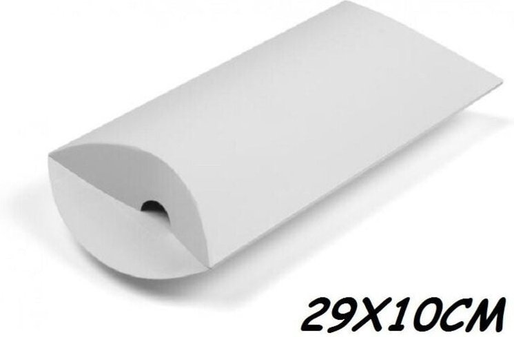 Trade Shop Traesio - Trade Shop - set 10 hochzeitsgeschenke 29x10CM glänzendes papier hochzeitsgeschenkskasten weisse um...