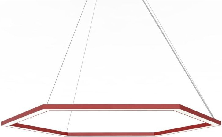 Esagono sospensione Ø90 monocolore lucido