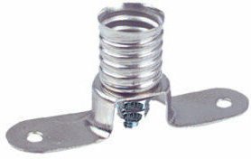 Electro Dh - Metall-Schraubfassung im Blister E-10 für Spannung unter 50 v Elektro dh. Mit Schraubanschluss 12.025/BT 84...