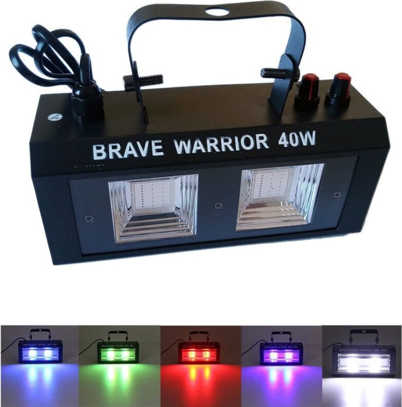 Trade Shop Traesio - Trade Shop - rgb-scheinwerfer mehrfarbiger led-projektor strobe-tonsensor 40W -