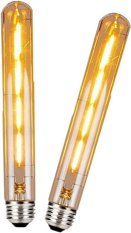 2er-Pack T30 E27 LED-Röhrenlampe, Edison Retro Vintage Dekorative Röhrenlampen 4W (Ersetzt 40W Halogen-Schraubbirne) T30...