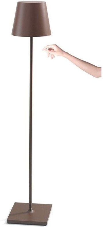Thumbnail - Poldina Pro xxl Corten wiederaufladbare und dimmbare LED-Lampe 150 cm mit Akku bis zu 12 Stunden - Zafferano