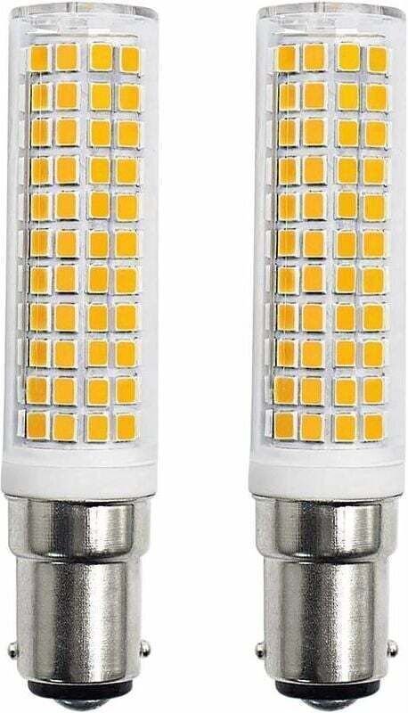 B15d LED-Lampen, 8 W Äquivalent, 90 W, 80 W, 75 W, warmweiß, B15-Sockel, 910 lm, 220 V, 230 V, 3000 K (2er-Pack)