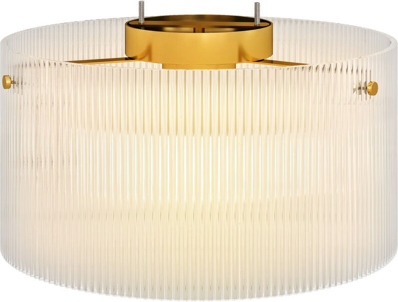 Deckenlampe mit Acryllampenschirm, Metall, Halogen- und LED-kompatibel