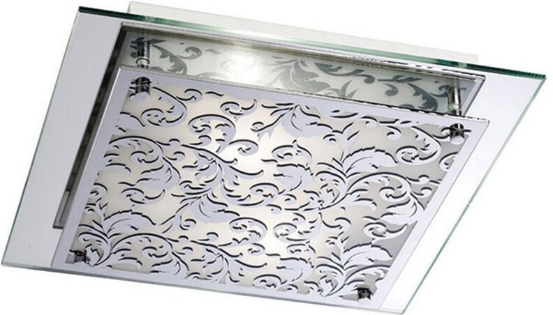 Inspired Roveta Decken-/Wandleuchte, 2-flammig, E27, poliertes Chrom