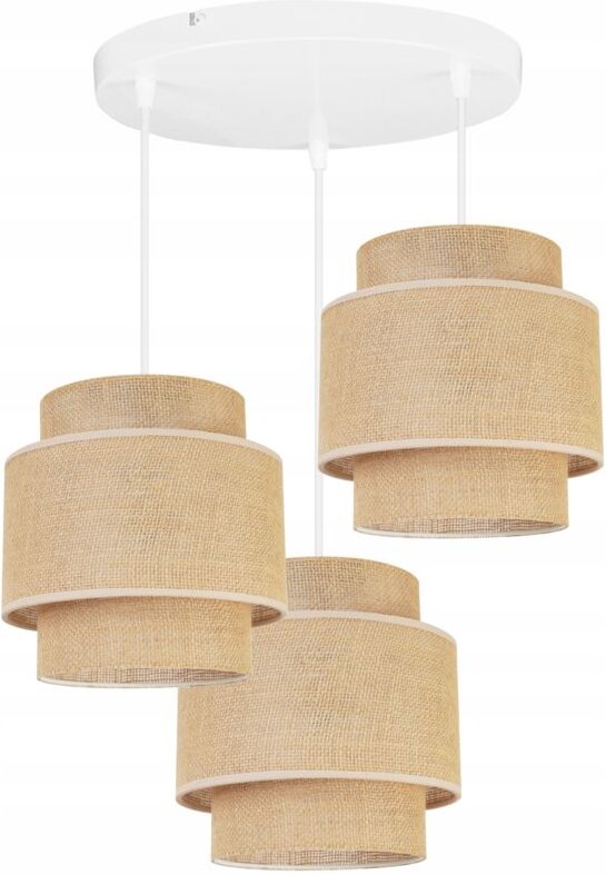 Hängelampe, Deckenleuchter, Lampenschirm, Boho Juta