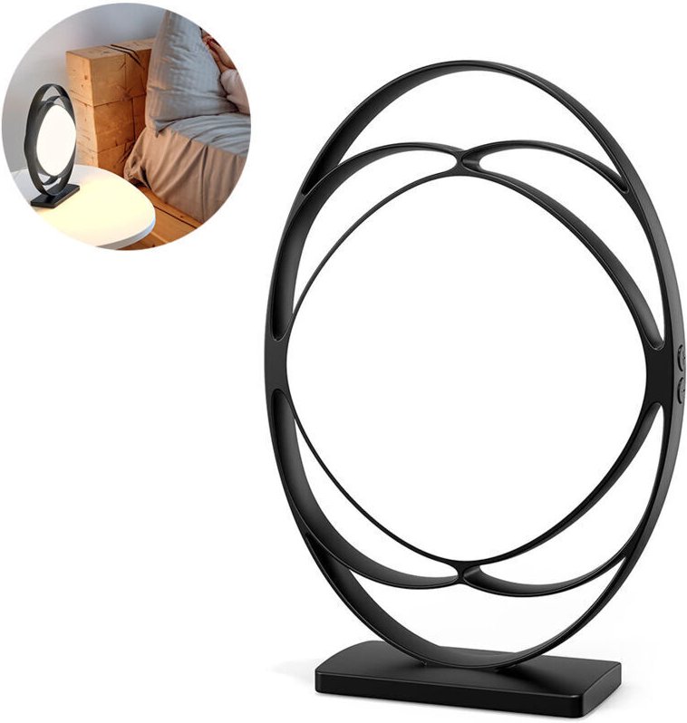 OIMG Lichttherapielampe – Solarlampe mit 3 Farbtemperaturen, 5 einstellbaren Helligkeitsstufen, Timer und mehr