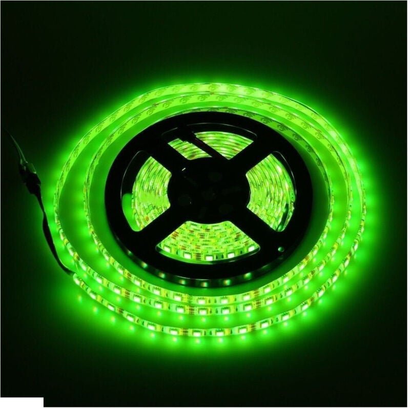 LED-Streifenrolle 5050, flexibel, 5 m, selbstklebend, für innen und außen, IP65 - - Trade Shop
