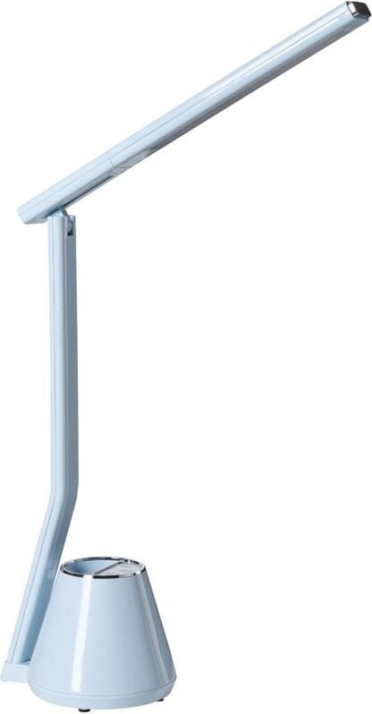 LED Schreibtischlampe DENEB mit Dimmer Hellblau