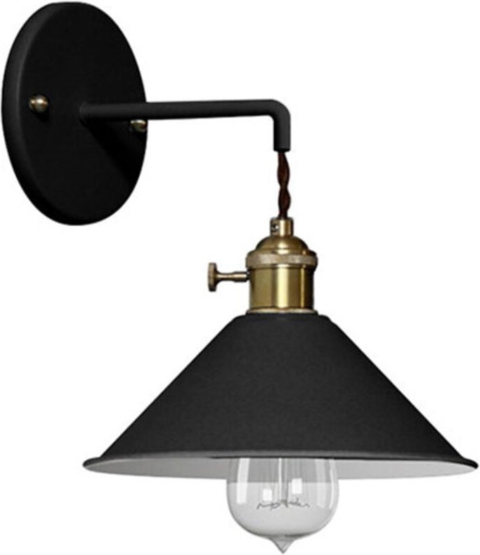 Thumbnail - Wandlampe - Vintage-Design - Curie Schwarz