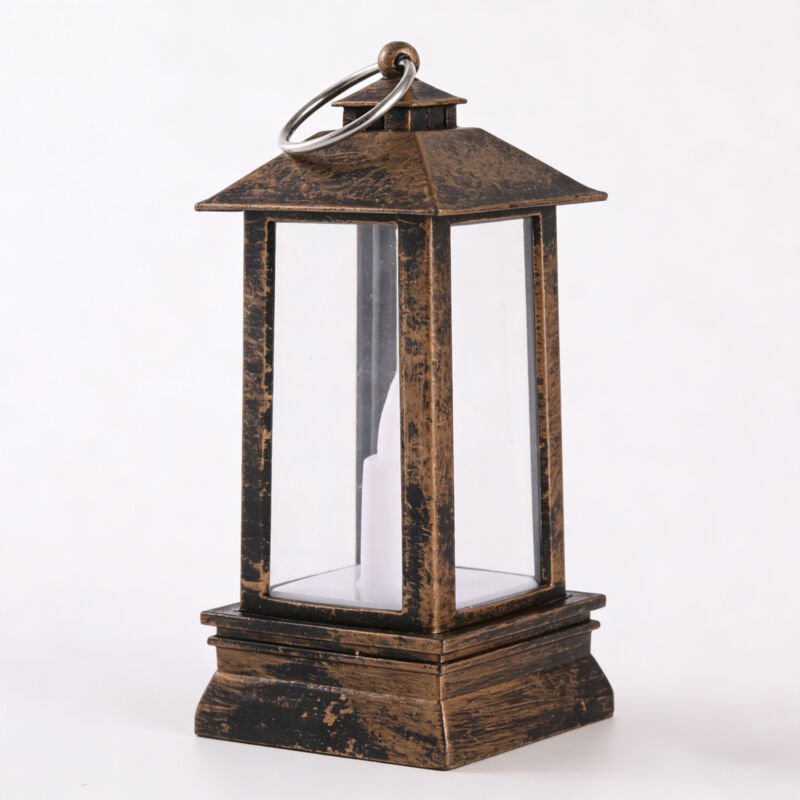 Mini LED Laterne outdoor: 24er Set 9 cm super klein Schwarz Laterne Deko mit LED Kerze als Hochzeit Party Ramadan Balkon...