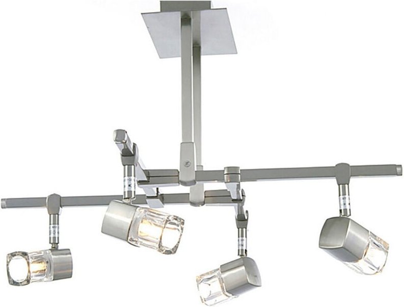 Inspired Ticino Semi Flush 4 Light G9 Satin Chrome
