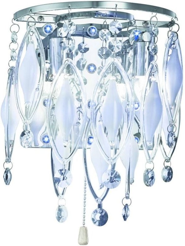 Searchlight Spindle - LED 2 Light Innenglas Wandleuchte Chrom, G9