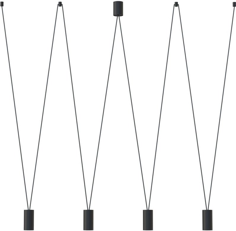 Hängelampe MORE 4 GU10 R50 SCHWARZ NOWODVORSKI 7822