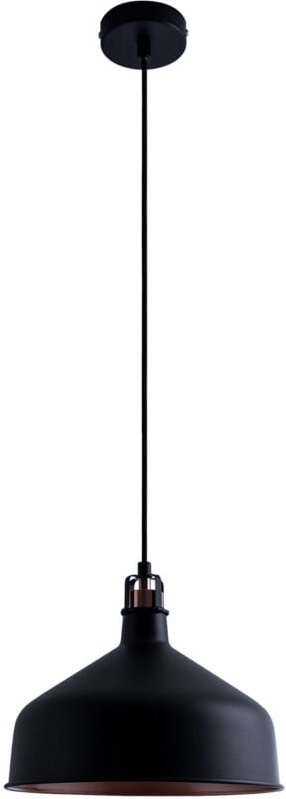 Pendelleuchte Küchenlampe Hängend Hängelampe Esszimmer Esstischlampe Industrial ohne Leuchtmittel, Schwarz-Kupfer - Paco...