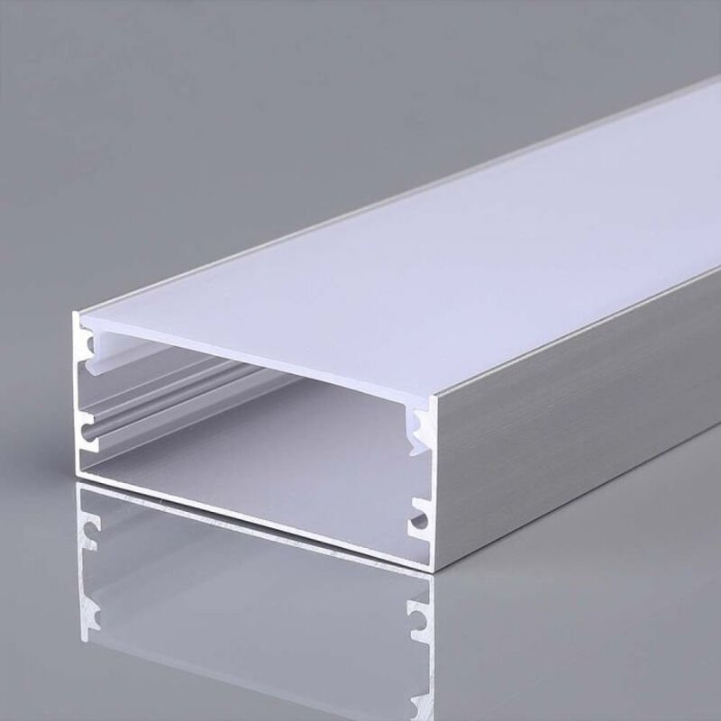 Aluminiumprofil Silber für LED-Streifen (Max l: 12,4mm) Satin 2000x50x20mm - V-tac
