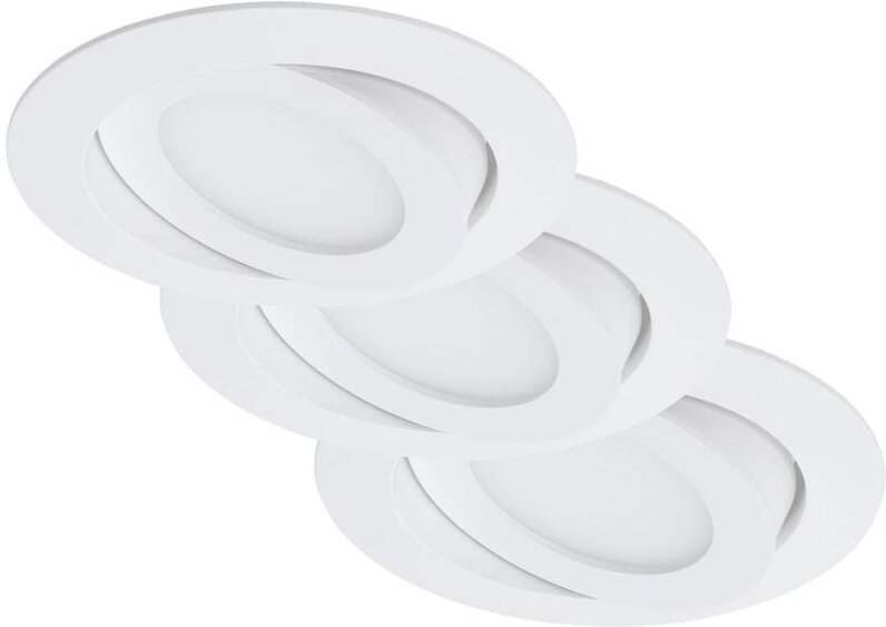 Briloner - 3er Set led Einbauleuchte, ø 10,6 cm, 4,8 w, Weiß Leuchten