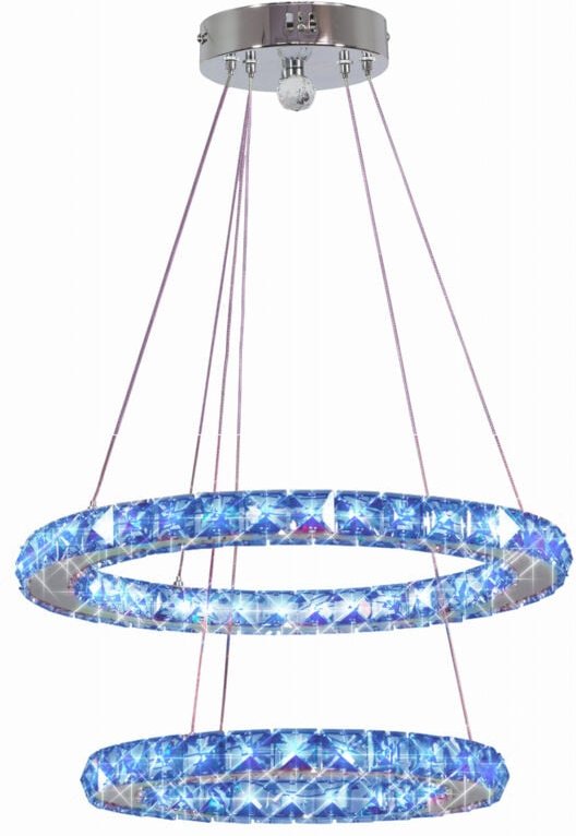 Candellux LORDS 32-63106 LED Kristall Pendelleuchte, Chrom