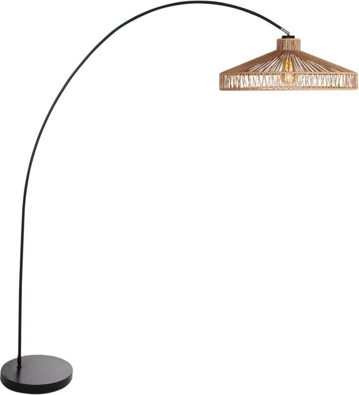 Mexlite - stehlampe - Solva - natürlich schwarz - metall seil -