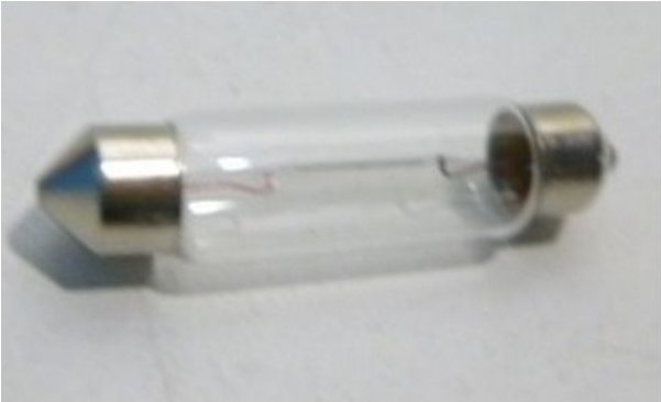 ABI - AM3730 Pendelglühlampe 3W Ø10x42mm 12V S8.5 - weiss