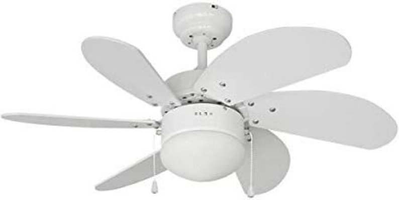 EDM - Deckenventilator Modell aral white Leistung: 50w Flügel: ø76cm