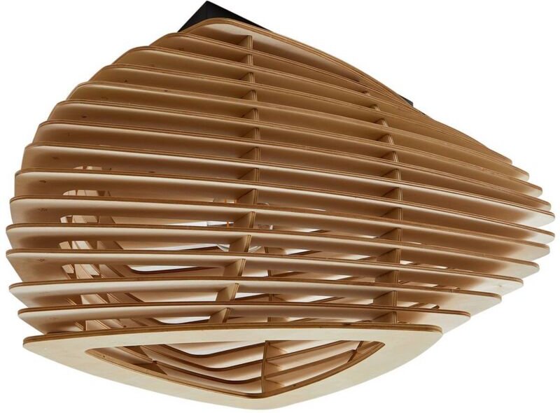 Lindby - Deckenlampe 'Sanza' aus Holz für Wohnzimmer & Esszimmer von