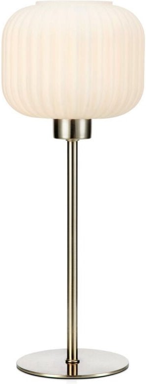 Markslojd SOBER Tischleuchte Small 1 Globe Light Stahl, Weiß