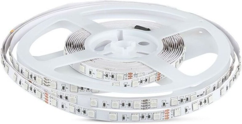 V-tac - Streifen led SMD5050 9W/m 5m 60 LED/m 24V Warmweiß IP20 10mm