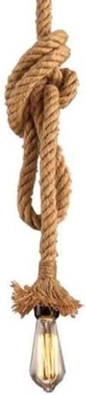 Pendelleuchte Rustikal Hanfseil E27 mit 150CM Hanfseil Hängelampe für Esszimmer, Flur, Restaurant, Bar, Café (Ohne Birne...