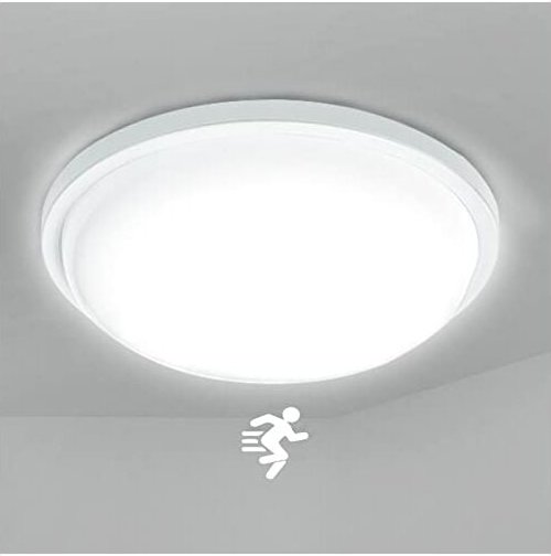 15W led Deckenleuchte mit Bewegungsmelder, led Sensor Deckenlampe Flurleuchte Moderne Rund Deckenlampe mit IP44 Wasserdi...