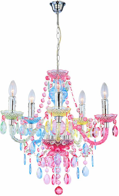 Etc-shop - Hängelampe Pendelleuchte Kronleuchter Luster Decken Leuchte bunt im Set inkl. led Leuchtmittel