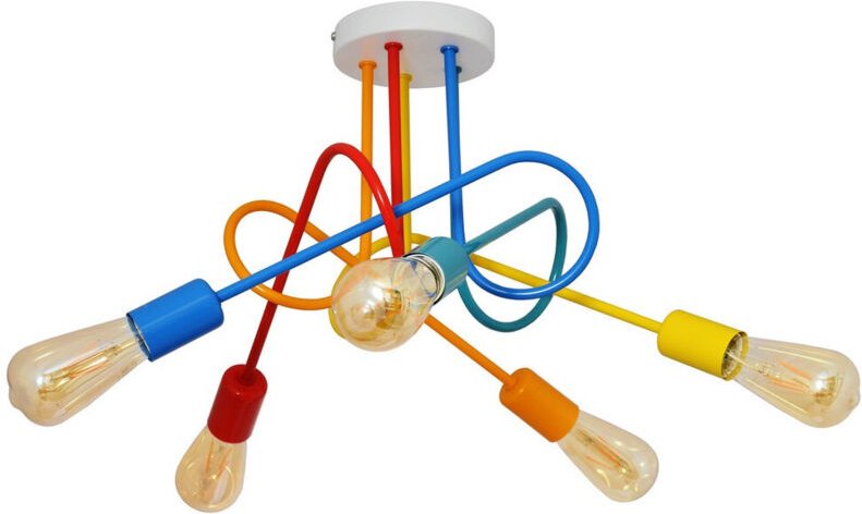 Helam - oxford Halbbündige Deckenleuchte mit mehreren Armen, mehrfarbig, 50 cm