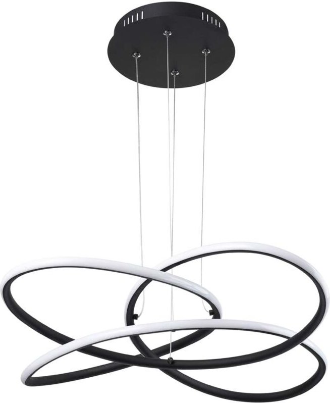 Thumbnail - Led Hänge Pendel Lampe Ess Zimmer Decken Leuchte schwarz geschwungen