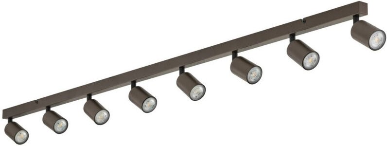 TK Top Deckenstrahlerleiste Braun 8xGU10